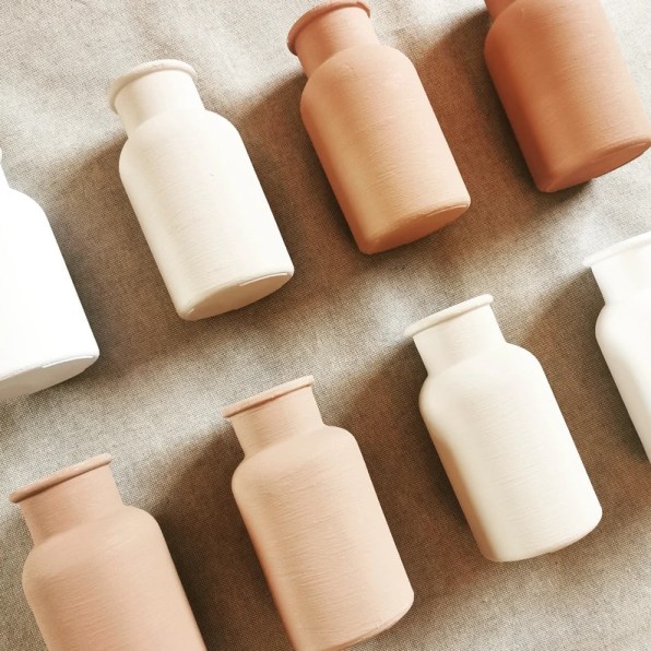 Small Vase  Milk Bottle Vase  Farmhouse Vase Rustic  Mini image 1